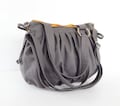 Grey Canvas Crossbody and Shoulder Bag, Adjustable Strap, Handmade Travel Custom-made Bag - PUMPKIN product logo
