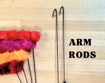 Arm Rod for Hand Puppet Black or White