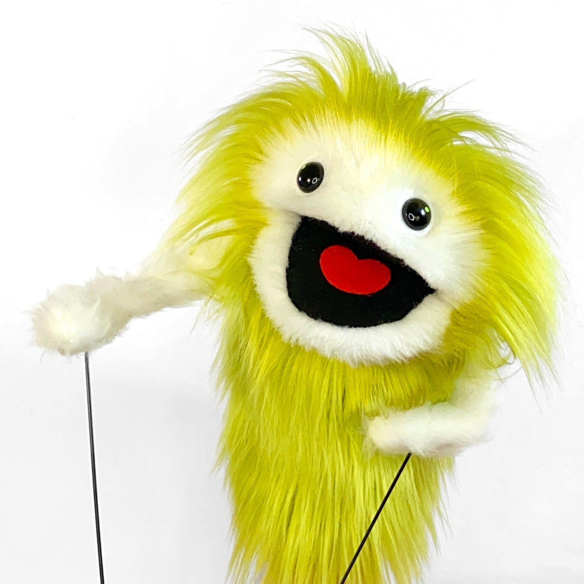 Muppet Rods LIME FURGAL - Hand Puppet Synthetic Faux Fur Muppet Monster Arm Rods - Etsy