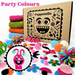 Kit para Fazer Fantoches de Meia - Artesanato Sem Costura, Cores Vibrantes para Festas