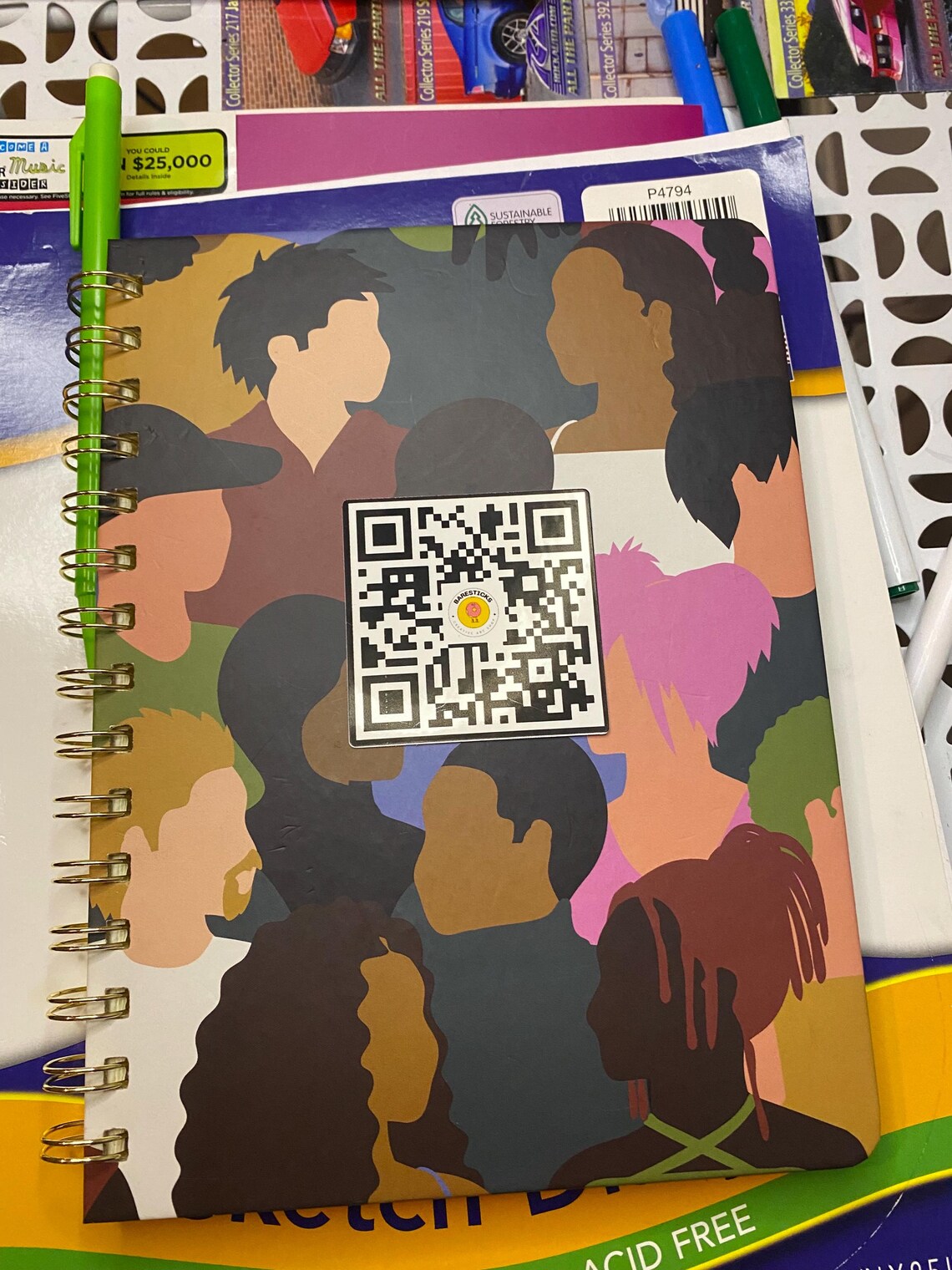 Custom Vinyl QR Code Stickers | Logo QR Code Stickers | Die-cut ...