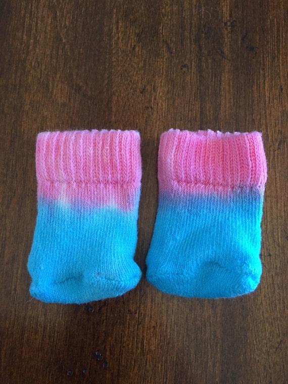 Pink And Blue Socks Etsy
