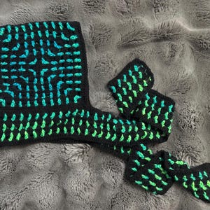Crochet Hooded Scarf / Balaclava / Handmade