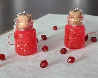 Potion of Healing | Handmade Resin Dangle and Drop Earrings