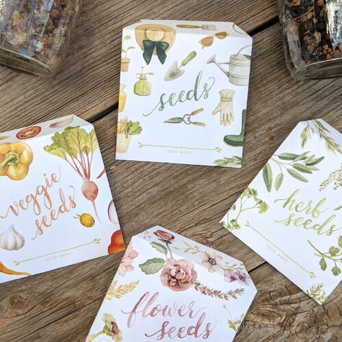 Vintage Printable Seed Packet Instant Download Flower Seed - Etsy