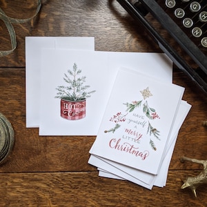 "Weihnachtskarten SET - ""Have yourself a merry little Christmas"" - Weihnachtskarten - Wasserfarben von Alicia's Infinity
