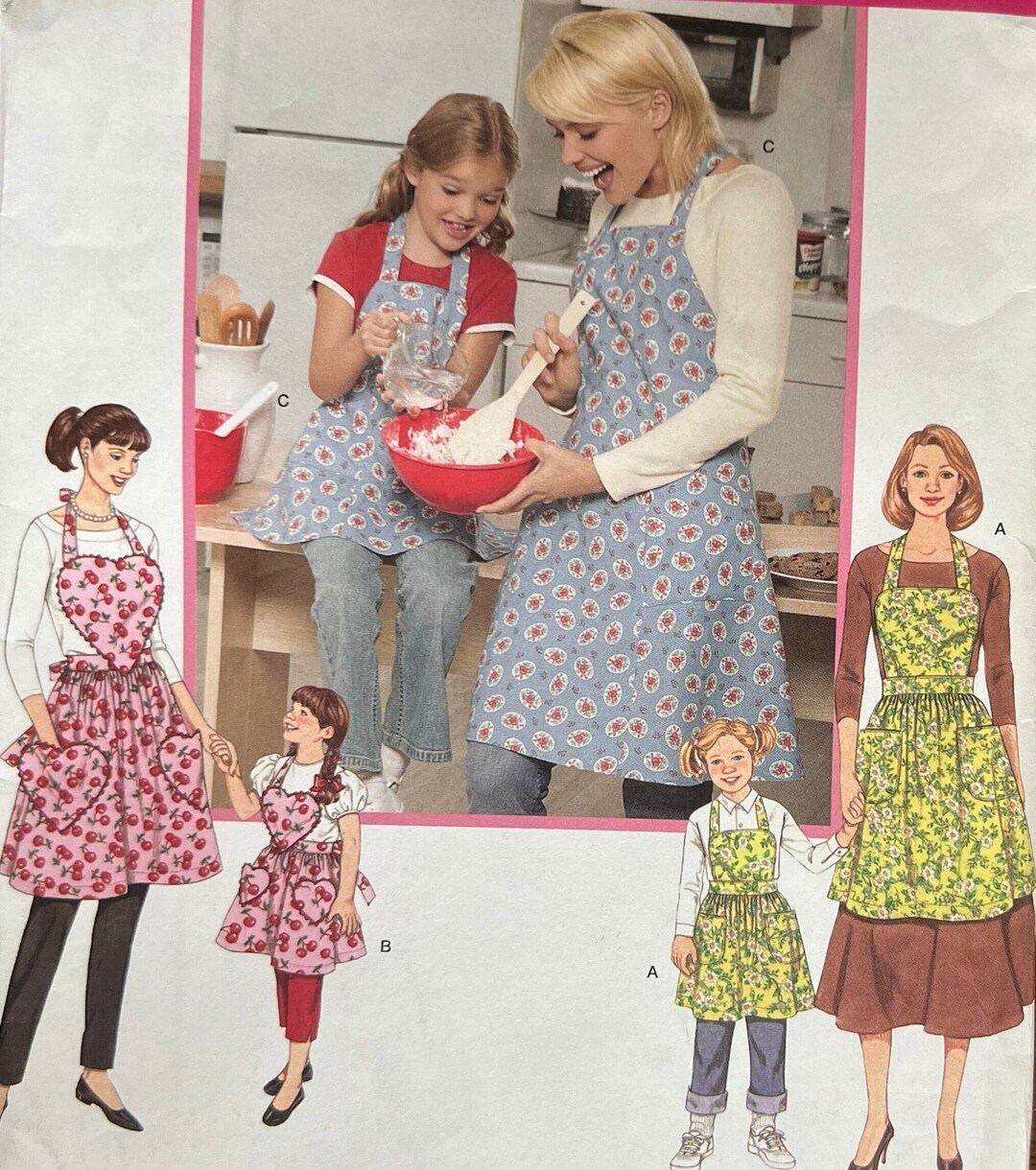Simplicity 3949 Mommy and Me Apron Sewing Pattern Uncut Etsy