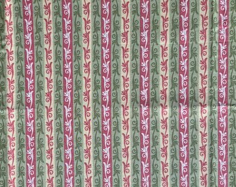 Moda - 'Posh' Collection by Chez Moi - 1/2 Yard - #15885 Green Stripe OOP