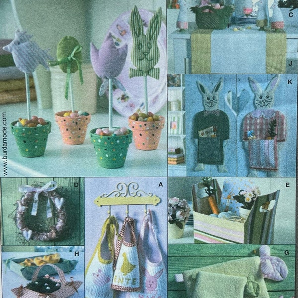 Burda Creative 8111 - Easter Holiday Novelty Accessories - Sewing Pattern Uncut