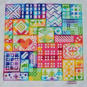 Quilt Yearly Temperature Counted Cross Stitch Digital PDF Pattern DIY, Christmas Gift, Etc. image 3