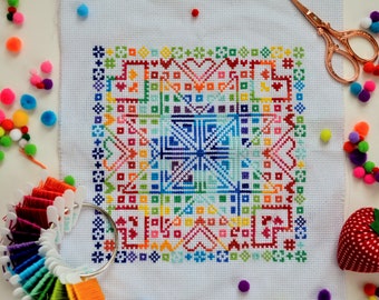 Temperature Counted Cross Stitch Digital PDF Pattern - DIY, Christmas Gift Idea