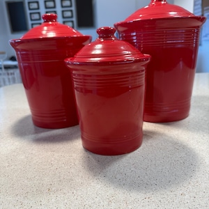 Fiestaware Cookie Jar - Etsy