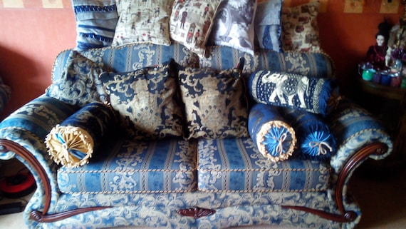 Victorian Style Bolster Cushion. | Etsy Victorian Bolster Pillow Cover