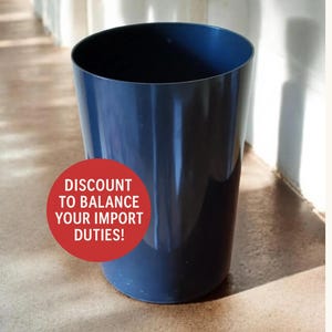 Mid-Century Modern Kartell Waste Paper Basket: Italian Design