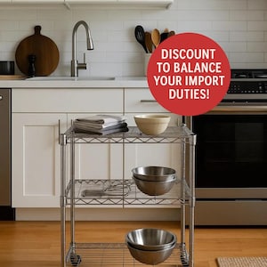 Vintage Stainless Steel Rolling Cart: Minimalist Kitchen & Office Trolley