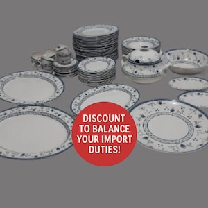 Royal Doulton Cambridge Dinnerware Set - 69-Piece Vintage Luxury Collection for Collectors & Gifts