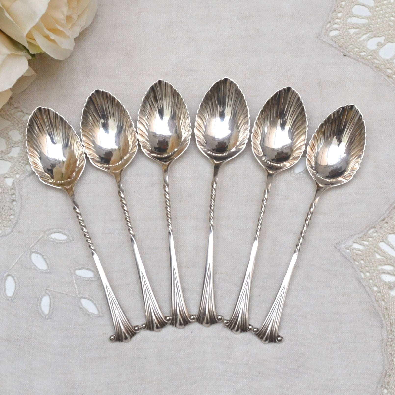 銀のスプーン6本 - Etsy 日本