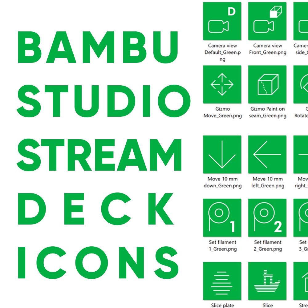 Bambu Studio 3D Slicer Stream Deck Icônes + Profil