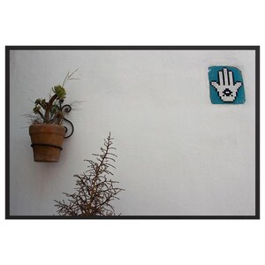 Decorazione murale marocchina: fotografia artistica minimalista della Kasbah des Oudayas, Rabat