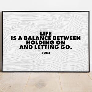 Citazione di Rumi - Equilibrio