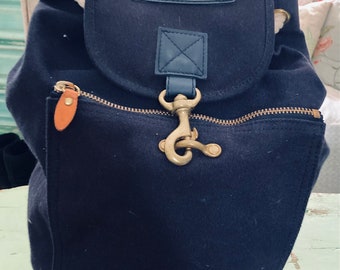 Ralph Lauren ヴィンテージ　ネイビー リュック Rare RALPH LAUREN Polo Sport Nautical Unisex Navy Canvas