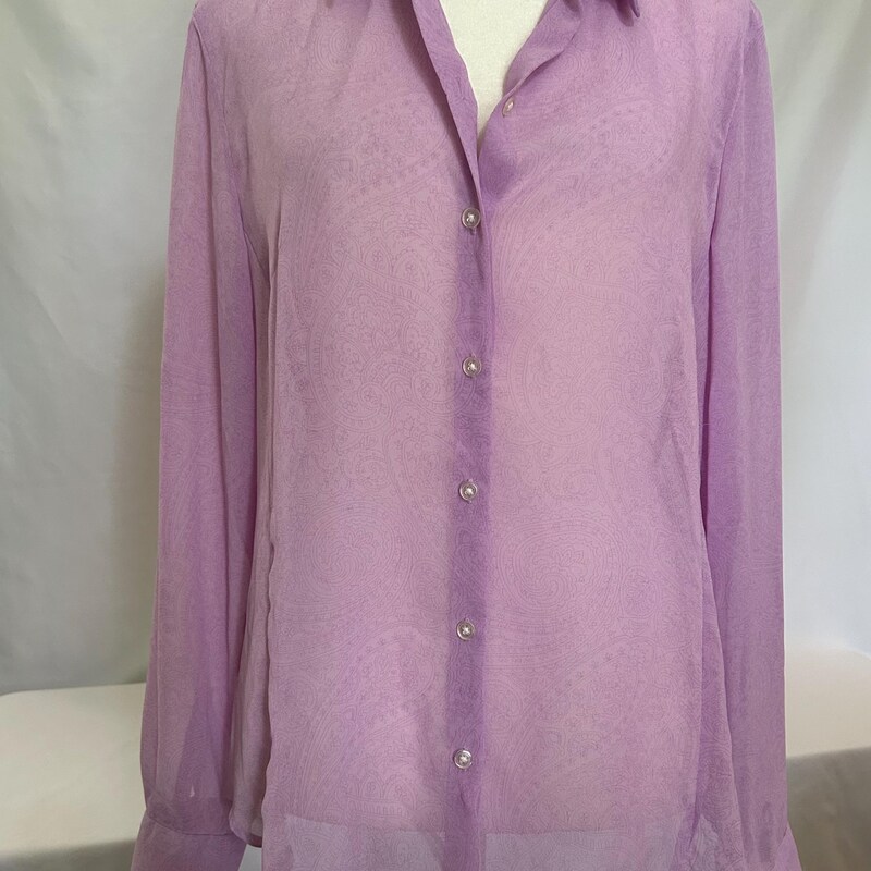 90's Scribble Print Blouse