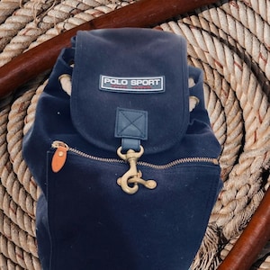 Polo Ralph Lauren Canvas Backpack - Etsy