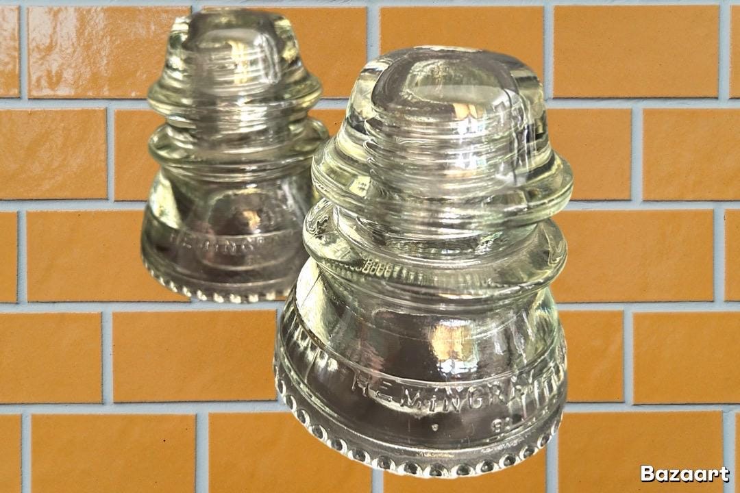 Antique Hemingray 42 Glass Insulator - Etsy
