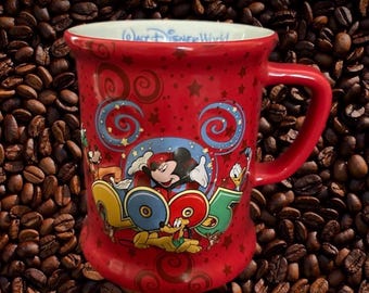 vintage collectors 2005 WALT DISNEY Coffee Tea MUG "where the Party Never Ends" Great Gift idea!