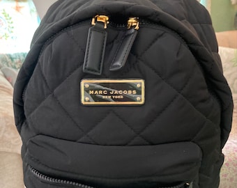 Classic MARC JACOBS Black Quilted BACKPACK Etsy