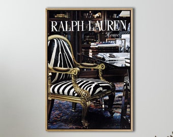 Vintage Fashion Magazine Poster, Vintage Fashion Magazine Poster, Retro Fashion Canvas, Luxury Fashion Print, Trendy Wall Art Magazine Print