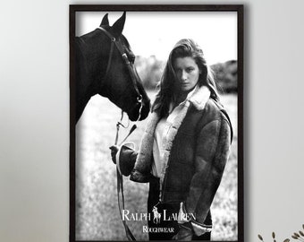 Fashion Magazine Poster, Vintage Fashion Magazine Poster, Retro Fashion Canvas Art, Luxury Fashion Print,  Canvas Wall Art