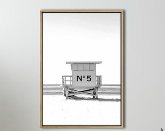Coastal fashion prints, Surf beach, Floatie pool, Black and White Fashion Wall Art Poster