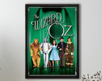 The Wizard of Oz Movie Film Poster Print Vintage Movie  Canvas Print , Iconic Film Art Wall Decor