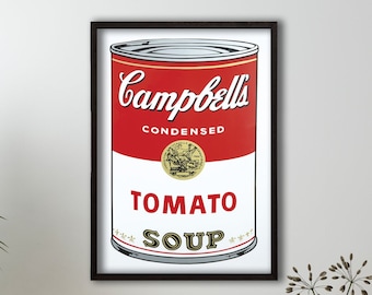 限定Sunday B キャンベル缶Ⅱ Tomate/ウォーホル/アートポスター Andy Warhol Tomato Soup Pop Art Poster, Andy Warhol Tomato Soup