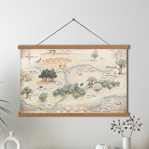 100 Acre Woods Leinwand,Winnie the Pooh Baby Leinwand,Winnie the Pooh 100 Acre Wood Map,Winnie the Pooh Baby,Winnie the Pooh Baby,Winnie the Pooh,