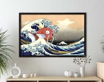 コイキング刺身解剖学 - ホラーポケットビーストアートプリント