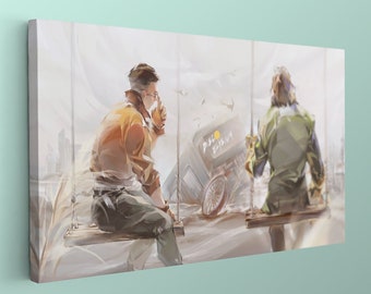 Kim Kitsuragi Poster,Disco Elysium Art,Disco Elysium Canvas,Disco Elysium Wall Art, Game Canvas,Gaming Decor,Home Decoration, Ready to Hang,