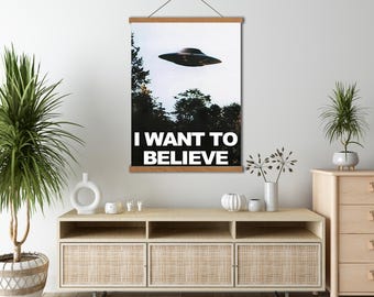 Framed X Files I Want to Believe Poster, X-files Poster, UFO