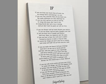 Framed  If Kipling Poem | Graduation Gifts for Son | If Poem Framed | If Rudyard Kipling Print