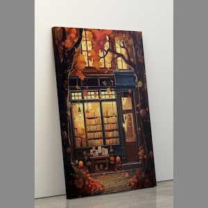 Vintage Book Store Poster, Book Shop Print, Book Lovers Gift, Reading Gift, Bookshop Wall Art, Retro Book Lovers Art, Library Art, Gift Idea