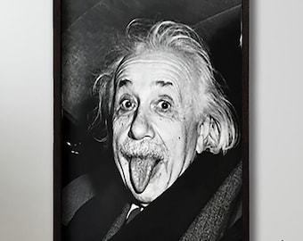 Imagination is Greater than Knowledge Poster Albert Einstein Print,Einstein Tongue Out Print 1951,Einstein Poster,Albert Einstein Print