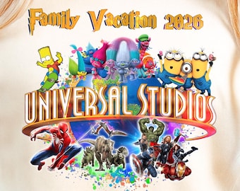 Universal Studios Family Vacation 2026, Universal Studios Trip Shirt, 2026 Vacation Shirt to Universal Studios, Universal Studios Shirt