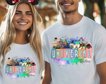 Vacances en famille Universal Studios 2025, Chemise voyage Universal Studios, Chemise vacances 2025 aux studios Universal, Chemise Universal Studios