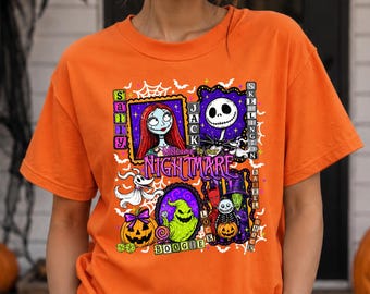 Welcome to Our Nightmare Shirt, Halloween Characters T-Shirt, Spooky Season Graphic Halloween Horror Movie Shirt, Pumpkin Patch Unisex Tee