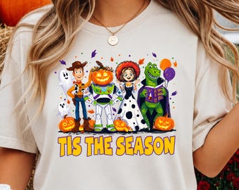 This the Season Toy Story Woody and Friends Shirt, To Infinity and Booyond Tee, Spooky Buzz Woody Skeleton Shirt, Cute Pixar Fall Trip Shirt