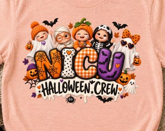 T-shirt Halloween pour l'équipe de néonatologie, T-shirt humoristique pour infirmière en néonatologie, T-shirt infirmière fantôme, Cadeau pour infirmière en néonatologie, T-shirt Halloween effrayant pour infirmière, T-shirt automne pour infirmière
