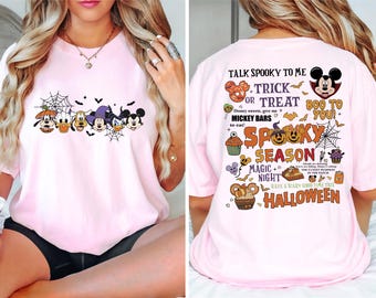 Disney Halloween Mickey And Friends Shirt, Disney Family Matching Shirt, Spooky Season Shirt, Disneyland Shirt, Disney Pumpkin Shirt
