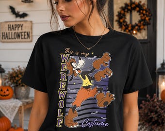 This Is My Werewolf Costume Shirt, Funny Halloween Kids T-Shirt, Spooky Halloween Youth Shirt, Trick or Treat Family Matching Costume Tee