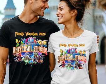 Universal Studios Family Vacation 2026, Universal Studios Trip Shirt, 2026 Vacation Shirt to Universal Studios, Matching Universal Tee